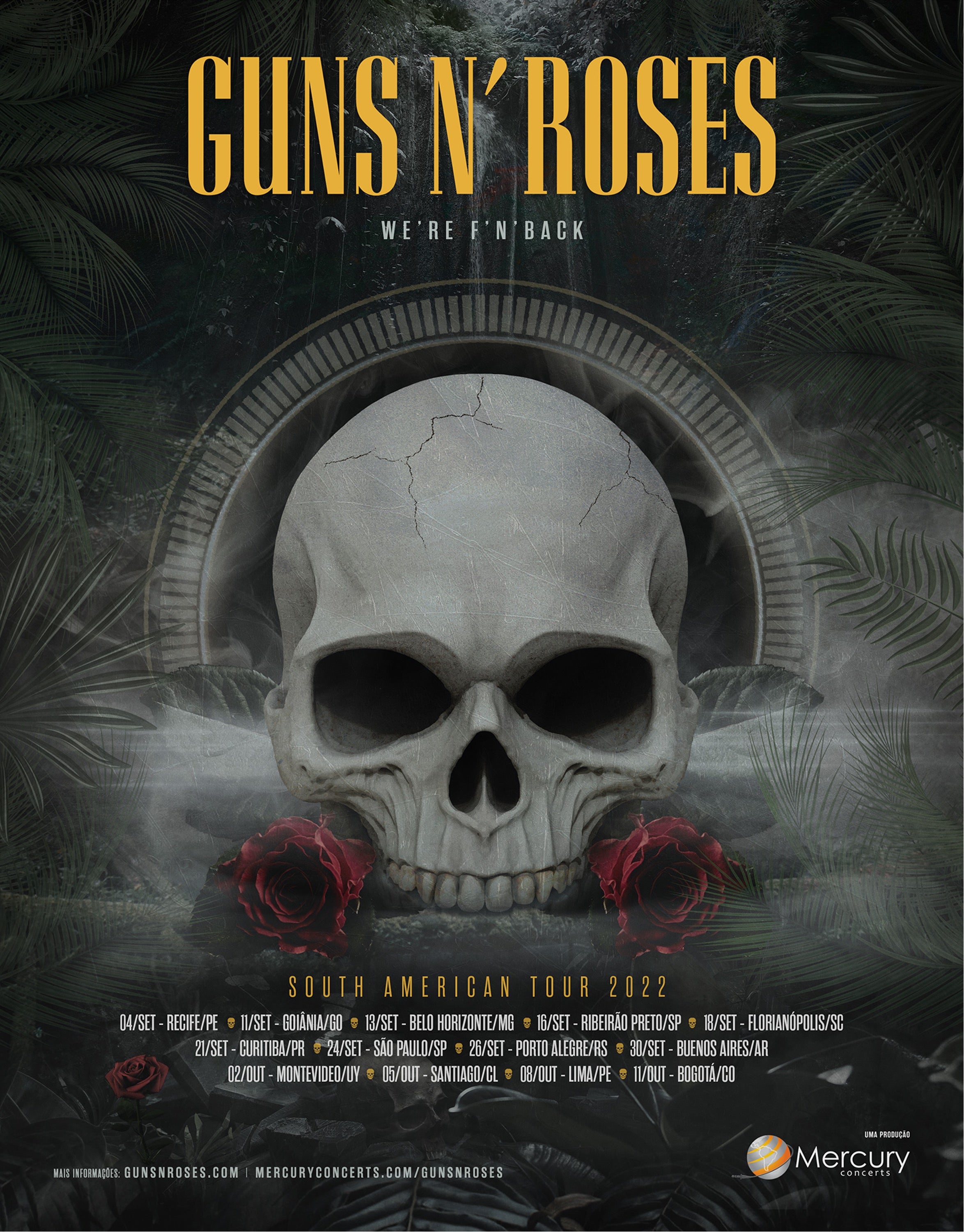 More GN'R shows announced for South America – Guns N' Roses
