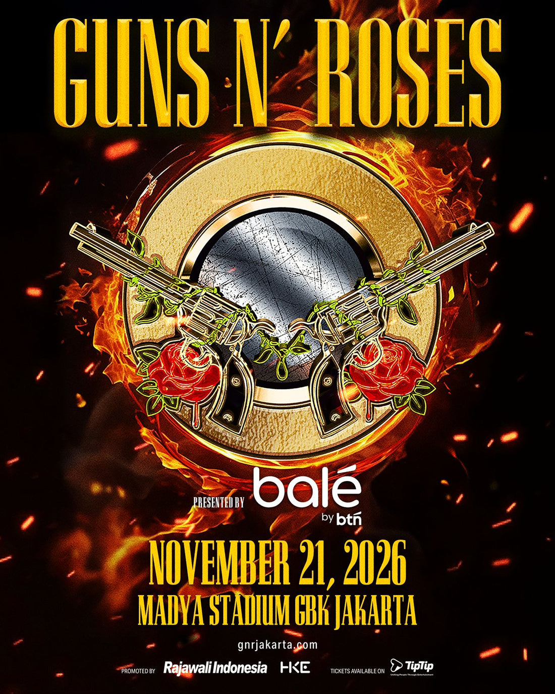 GUNS N' ROSES TO RETURN TO INDONESIA FOR A HISTORIC STADIUM SHOW IN JAKARTA