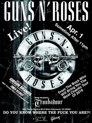 TONIGHT.  GUNS N' ROSES