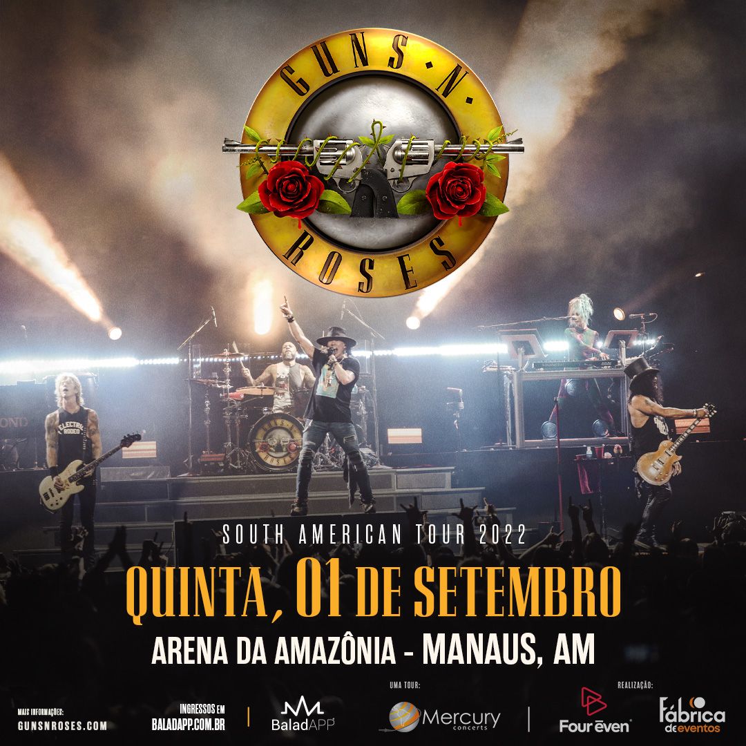 GUNS N' ROSES HEADED TO MANAUS, BR